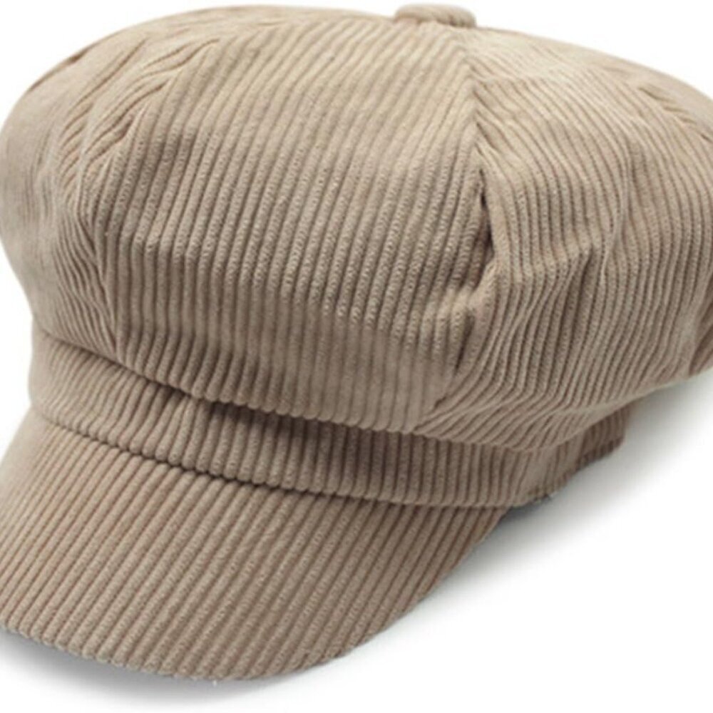 Womens Retro Corduroy Ivy Newsboy Paperboy Cabbie Gatsby Painter Hats Caps